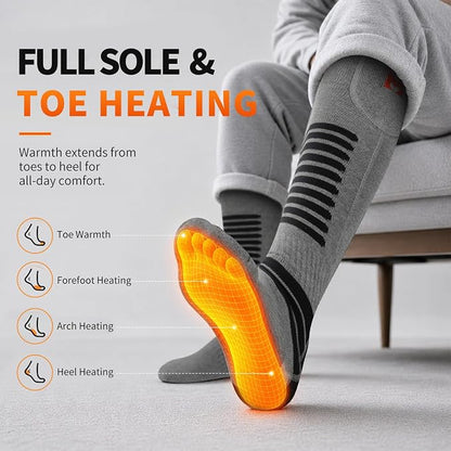 5000mAh Rechargeable Heated Compression Socks