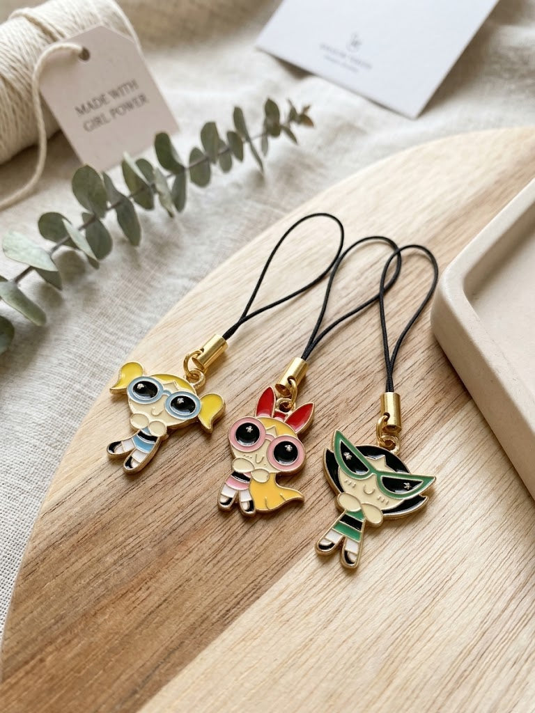 Girl Power Enamel Charm Trio
