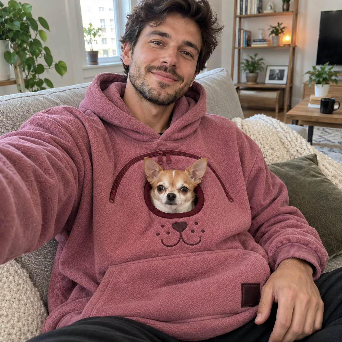 Dog Tote Carier Hoodie