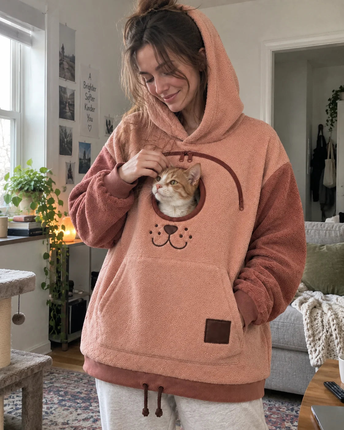 Dog Tote Carier Hoodie
