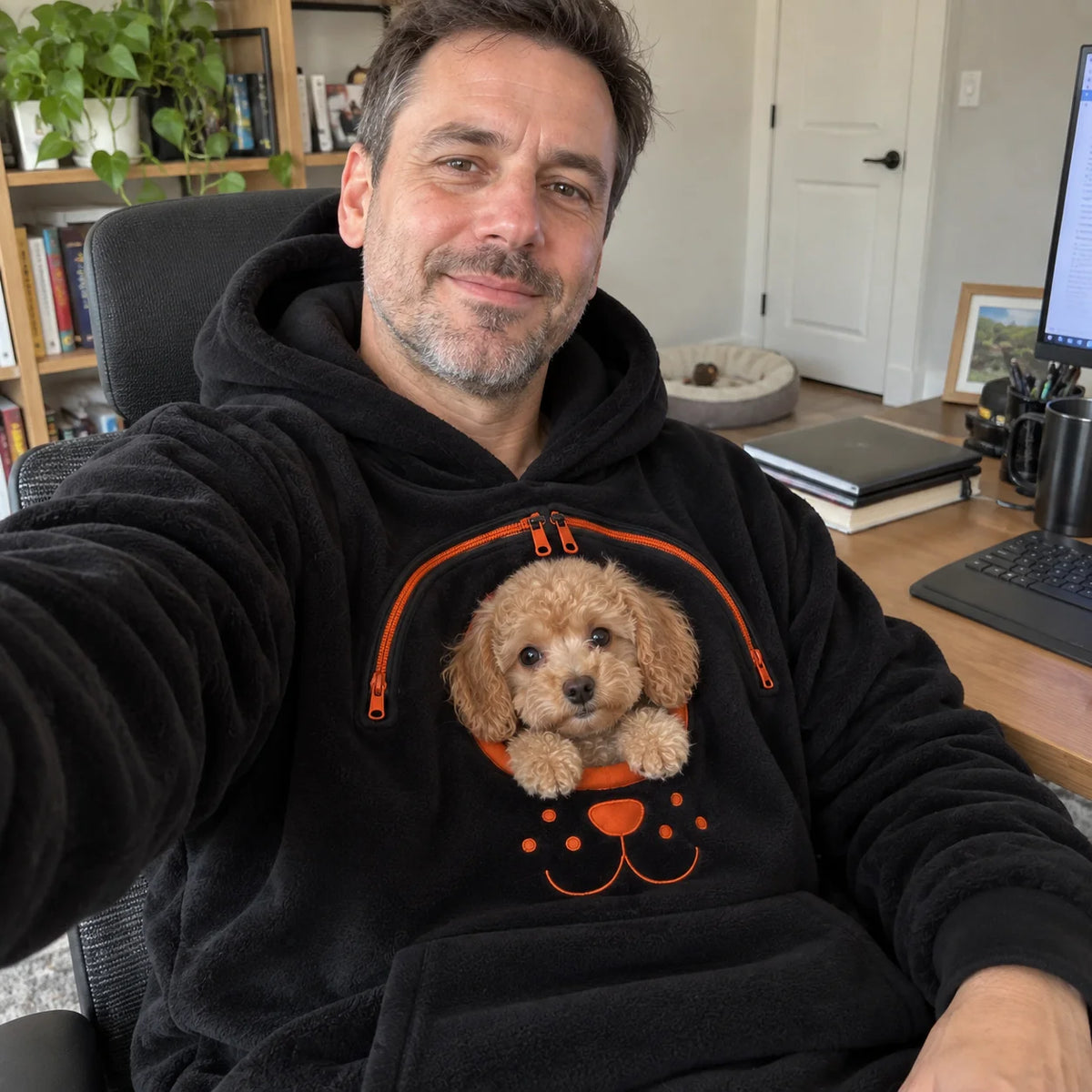 Dog Tote Carier Hoodie