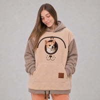 Dog Tote Carier Hoodie