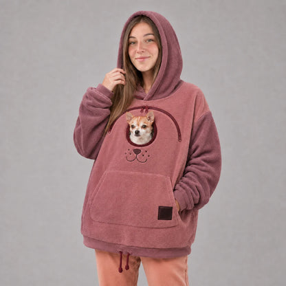 Dog Tote Carier Hoodie