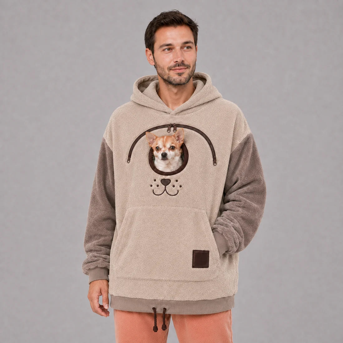 Dog Tote Carier Hoodie